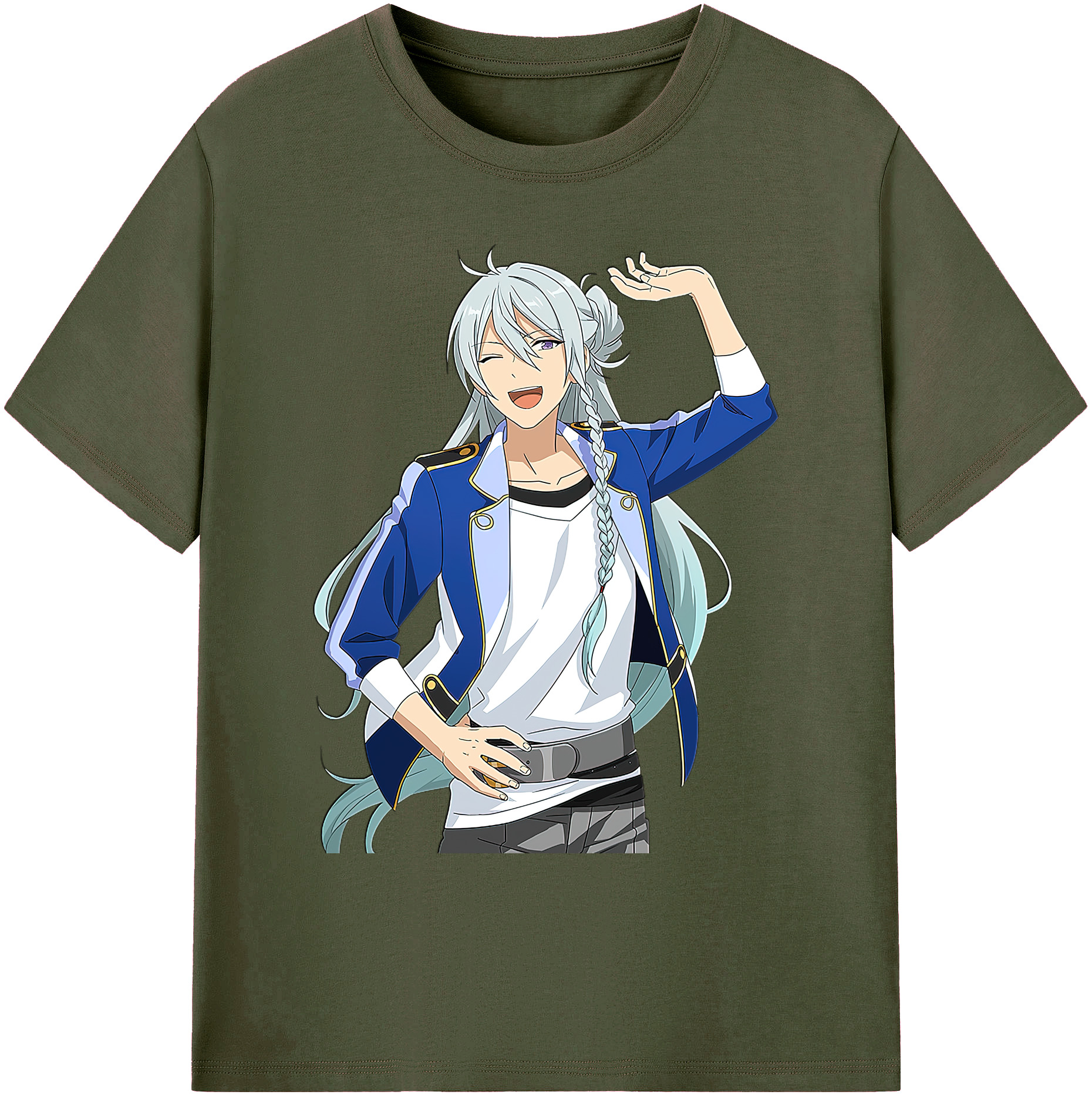 （画像用） あんさんぶるスターズ! Ensemble Stars 綿100％ メンズ半袖Tシャツ｜肌触りやわらか＆通気性